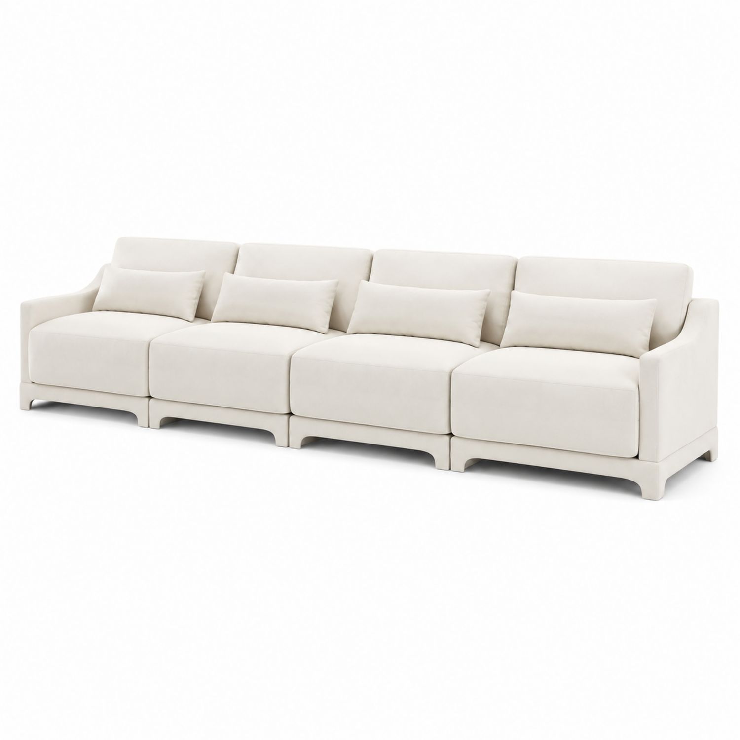4-osobowa modułowa sofa z poliestrową tapicerką