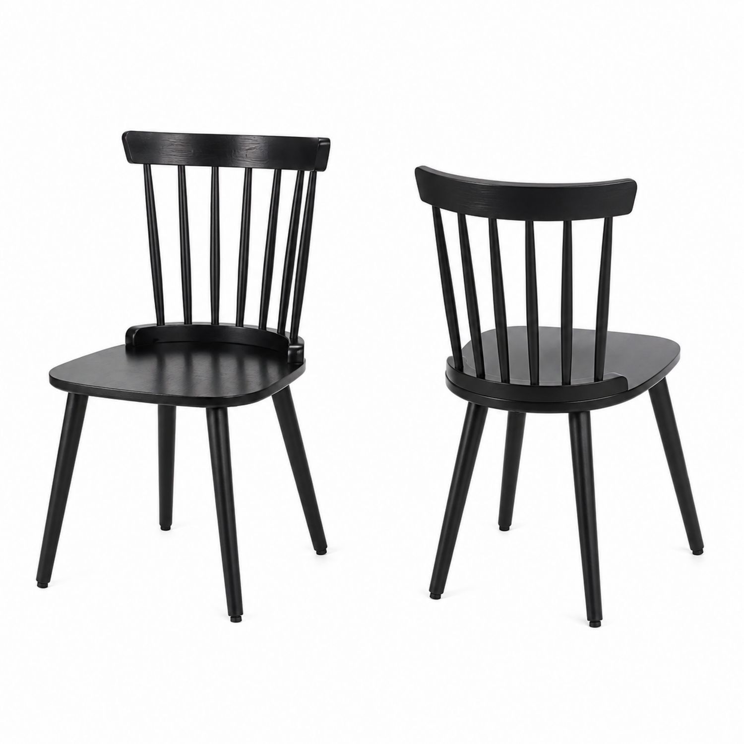 Krzesło z drewna bukowego czarne 80cm