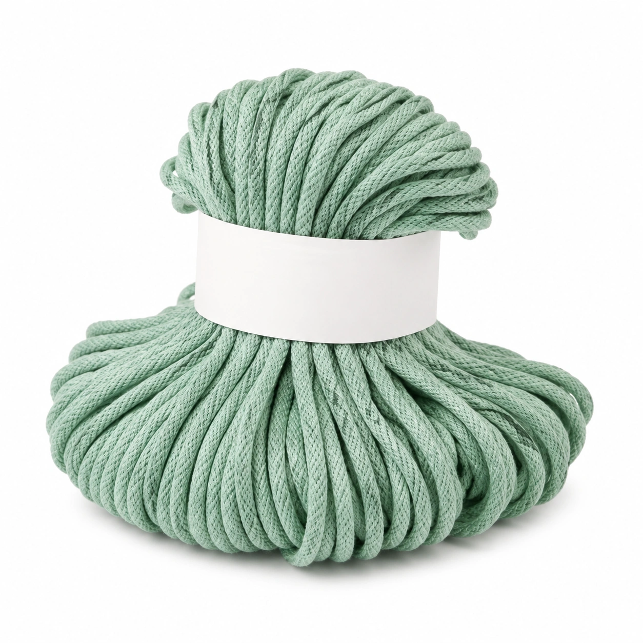 Geflochtenes Baumwollgarn Mintgruen 3 mm-Tavoraa