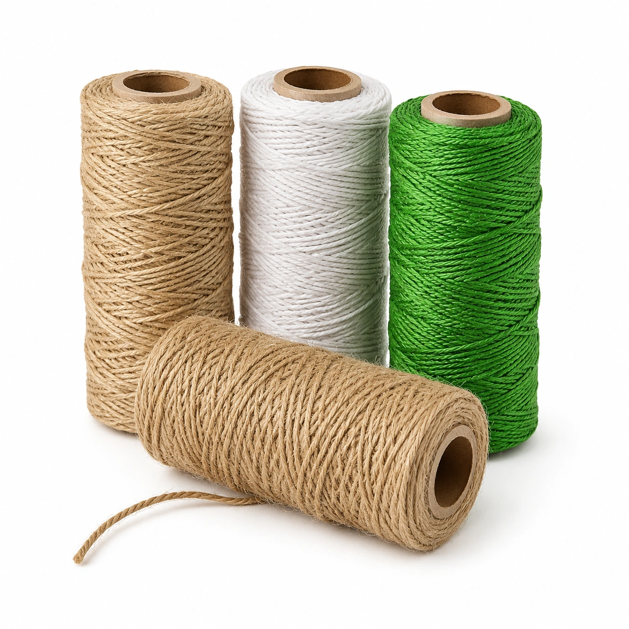 Jute Bindfaden Set Natur und Gruen-Tavoraa