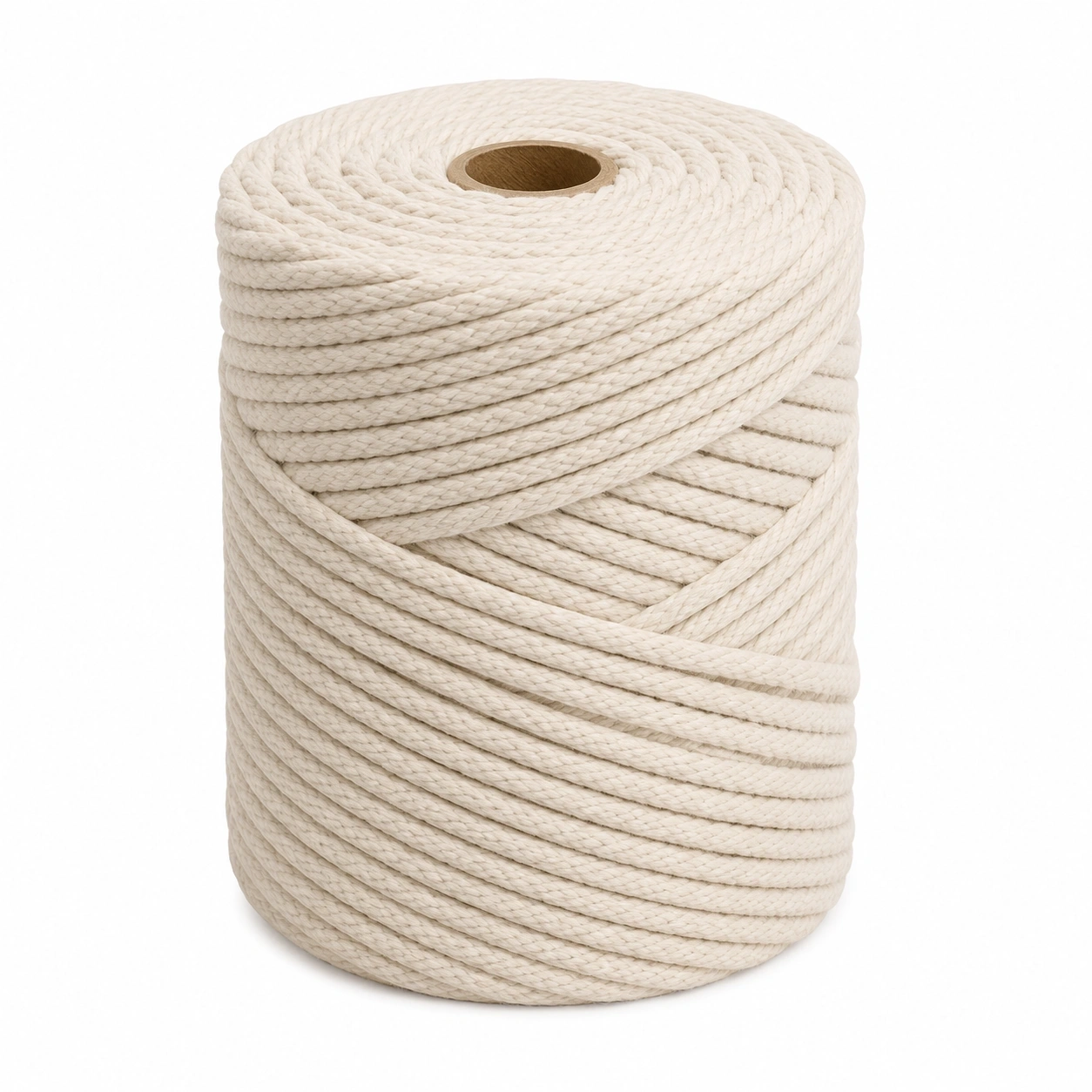 Naturfarbene Baumwollkordel Grossrolle-ArtisanWoodHome