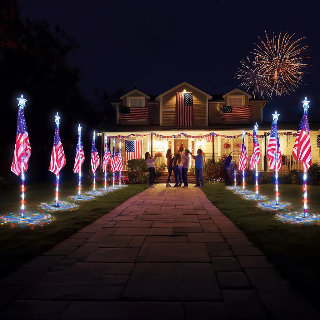 ✨Last Day: 49% OFF🔥 American Flag Pathway Lights –for 250th Independence Celebration 🇺🇸