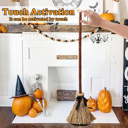 💥Halloween Sale 🧙‍♀️Floating Witch's Broom –Haunted Dancing Broom