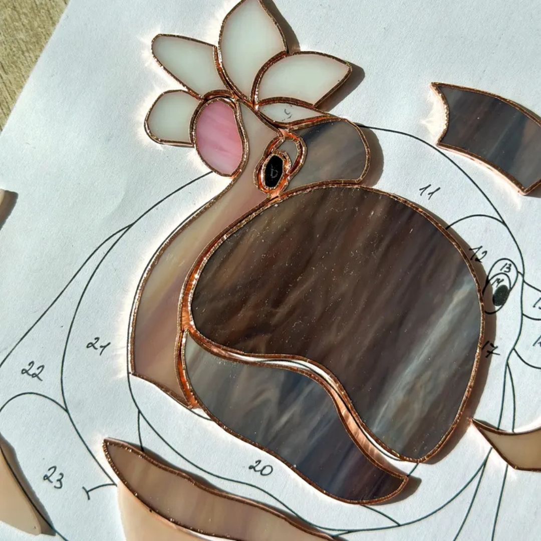 Handmade Cute Hippo Suncatcher | Handmade Gifts