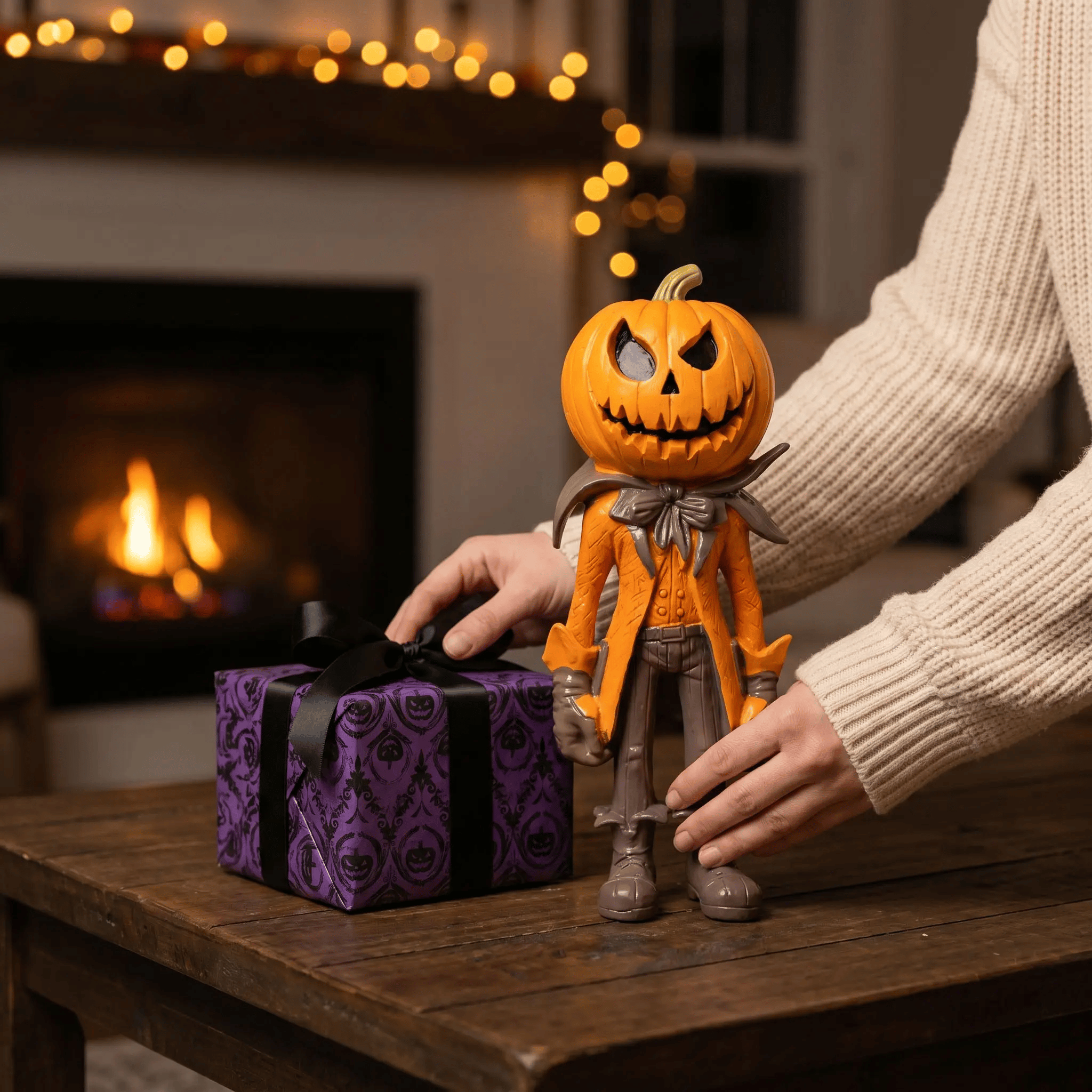 🔥HOT SALE🔥🎁🎉Only $39.9 This Week🌟👻Halloween Pumpkin Man Figurine/Decoration🎃