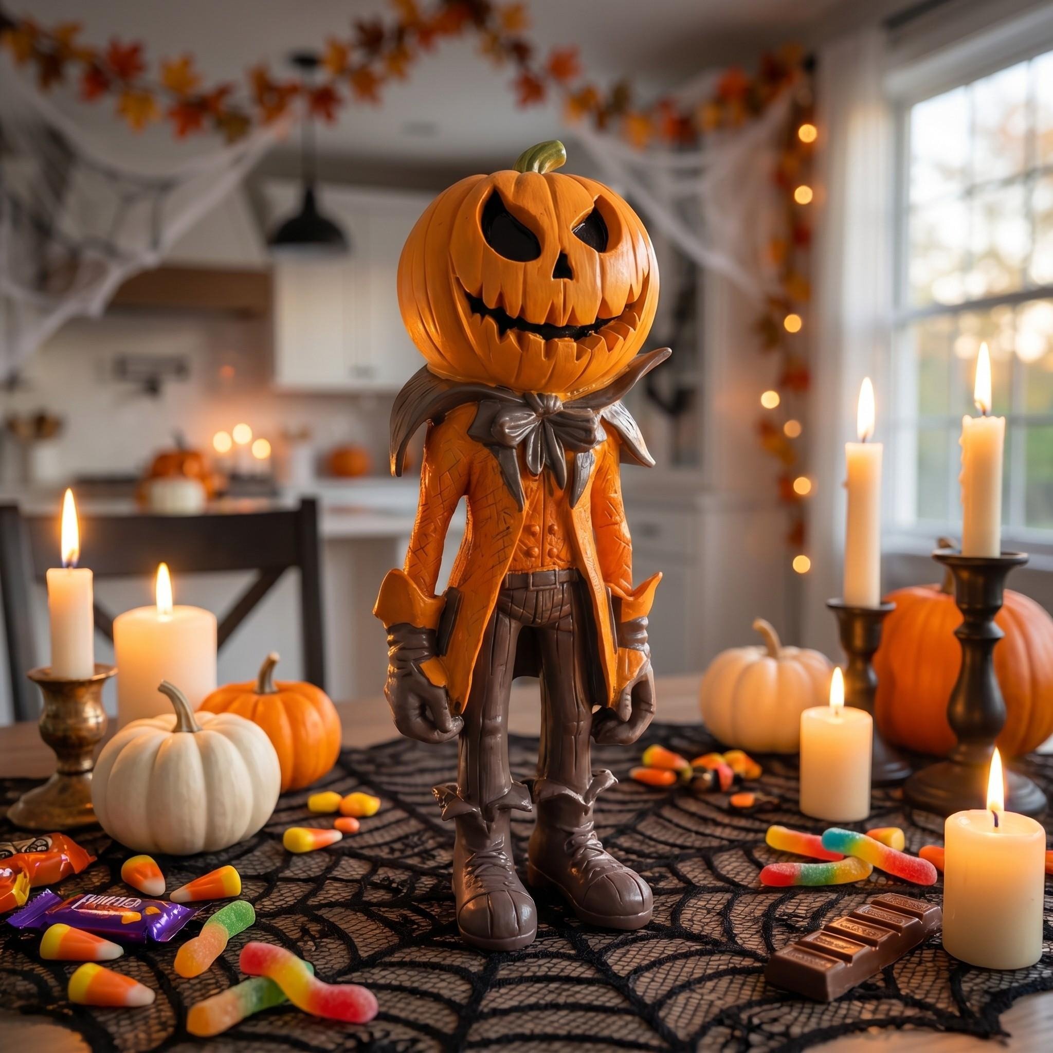 🔥HOT SALE🔥🎁🎉Only $39.9 This Week🌟👻Halloween Pumpkin Man Figurine/Decoration🎃