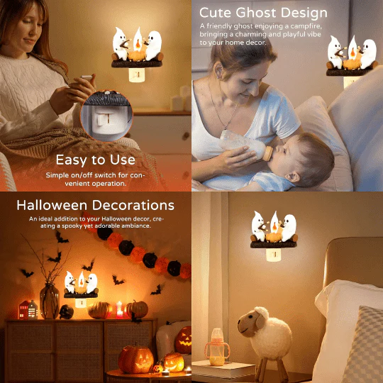 2024 Ghost Campfire Flickering Nightlight