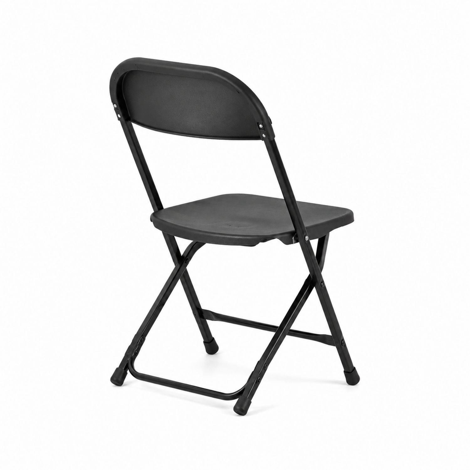 Krzesło składane metalowe z polipropylenu Czarny 45 cm