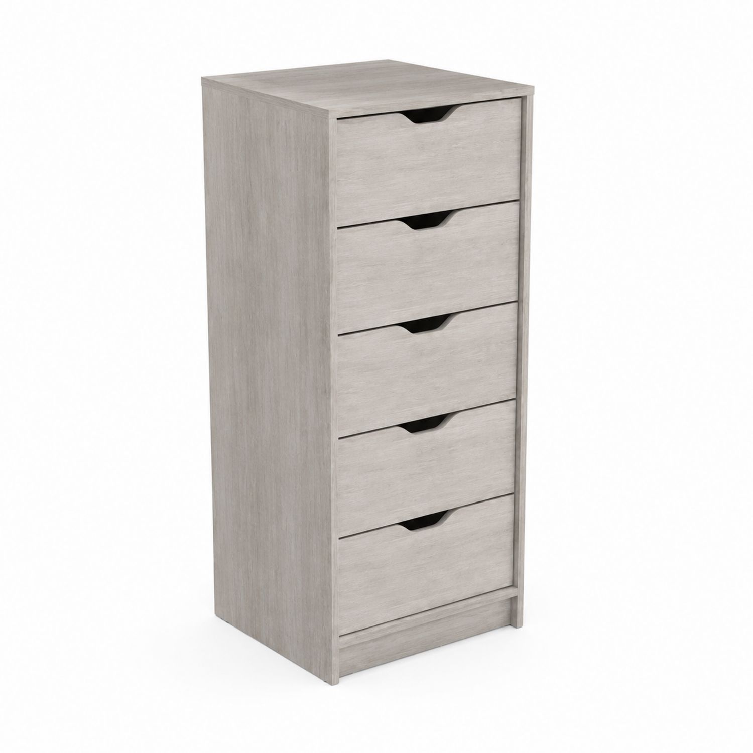 Komoda z 5 szufladami Drewno Sosnowe Szary
