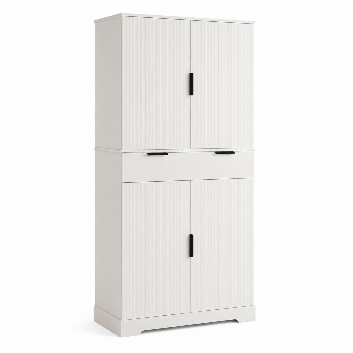Biały kredens kuchenny z płyty MDF 180x80x40 cm