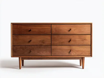 Cómodas madera 120x45x80 cm color marrón para dormitorio - diseño moderno con almacenamiento-Zidorranest
