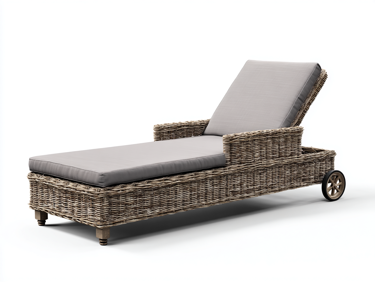 Tumbonas de tela transpirable con respaldo ajustable 185x60x80 cm - gris-marrón - diseño moderno para jardín y terraza-Zidorranest