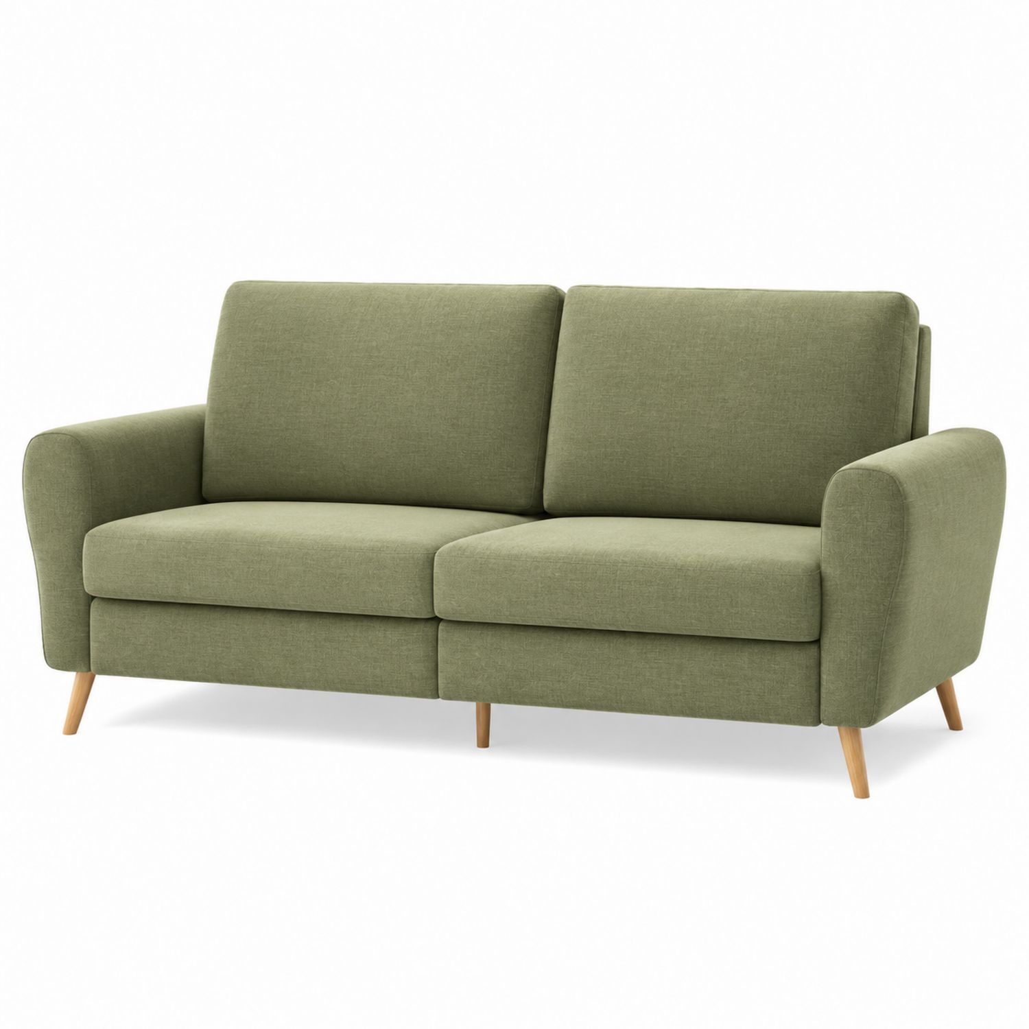3-Sitzer Sofa Stoff Grün 200x85x90cm