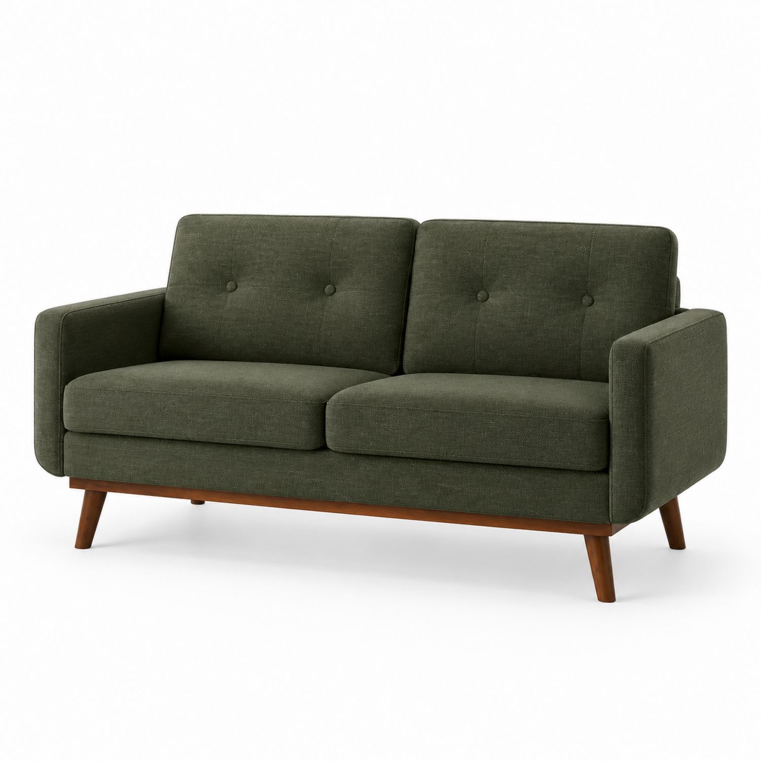 2-Sitzer Sofa, 180 cm, Stoff, Grün
