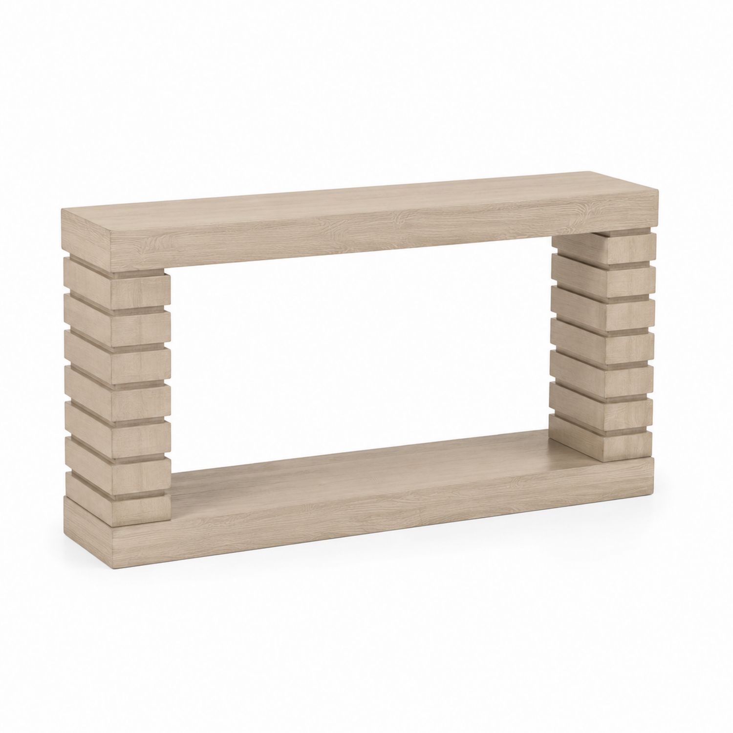 Konsolentisch rechteckig 120x30x75 cm Holzspan Beige