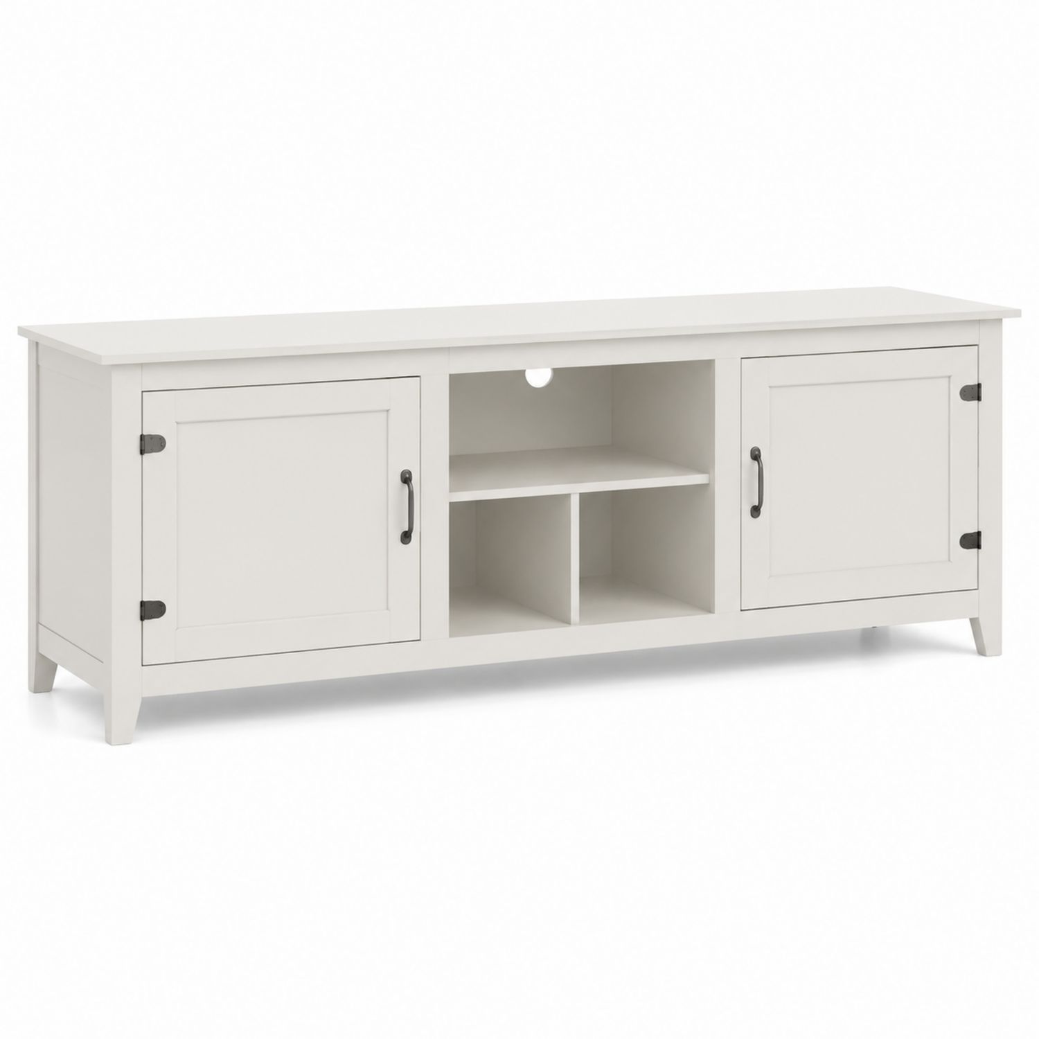 TV-Schrank Holz Weiß 150x40x50cm