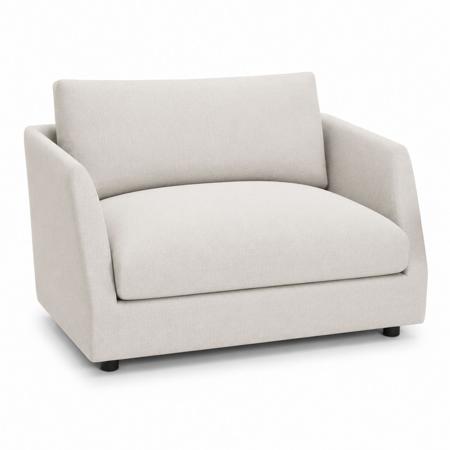2-Sitzer Sofa Stoff Beige 150x90x85 cm