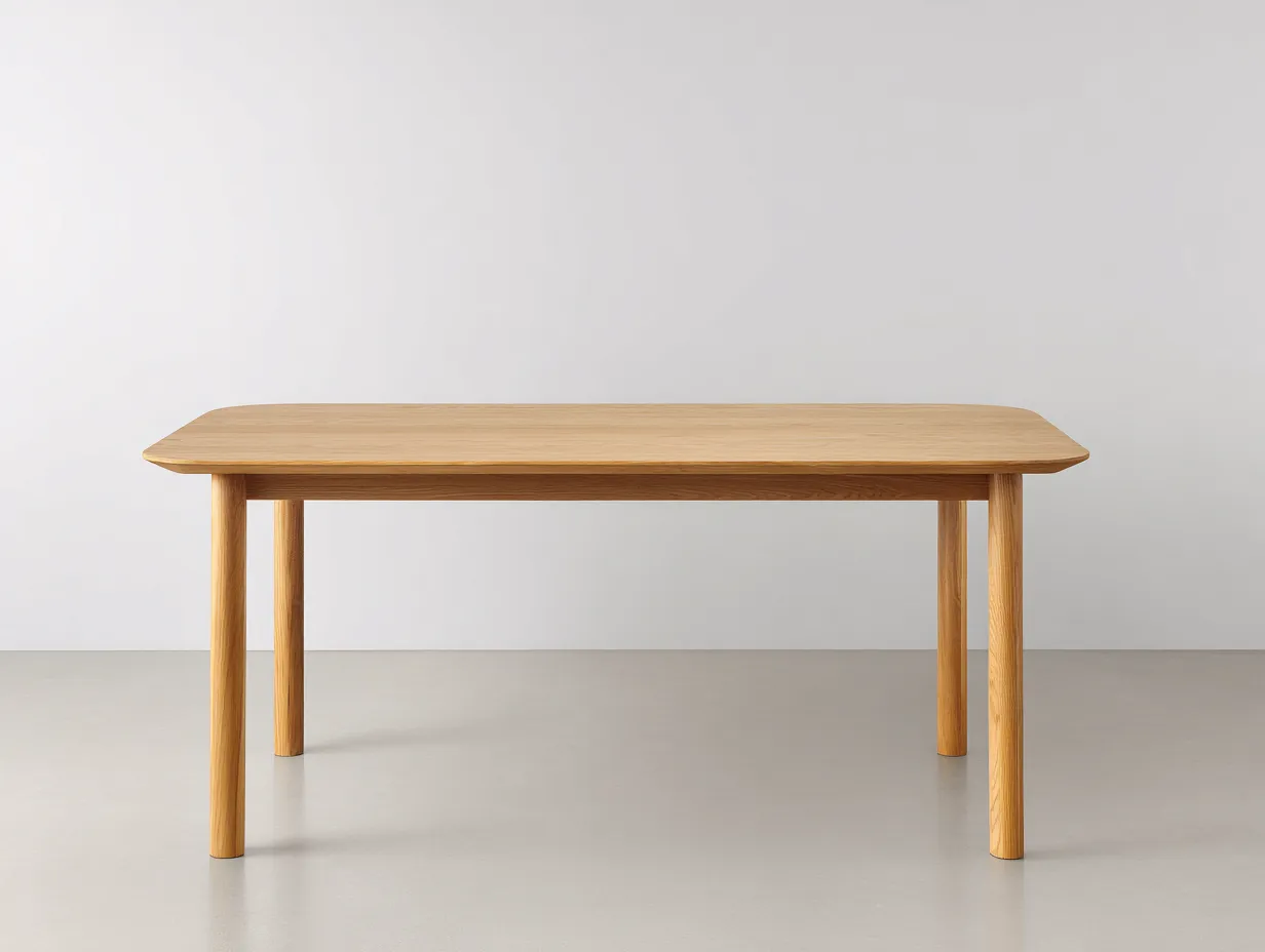 Esstisch 180x90x75 cm - Eiche natur - Holztisch für das Esszimmer mit geraden Beinen-Hadorfahaus