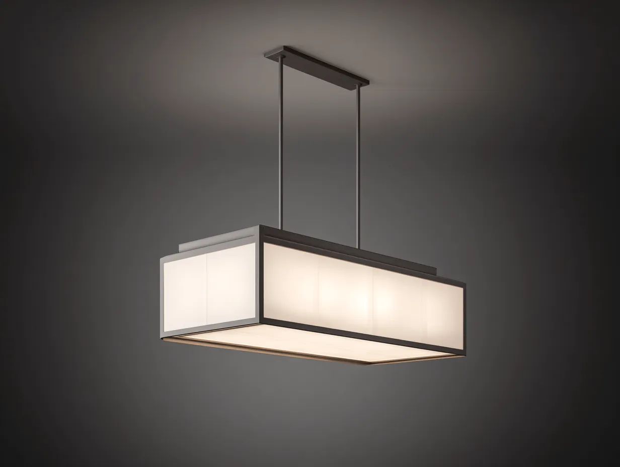 Hängelampe Zylinder Metall Glas 30x30x50 cm - Grau und Warmweiß - Outdoor Pendelleuchte mit Bügelrahmen-Hadorfahaus