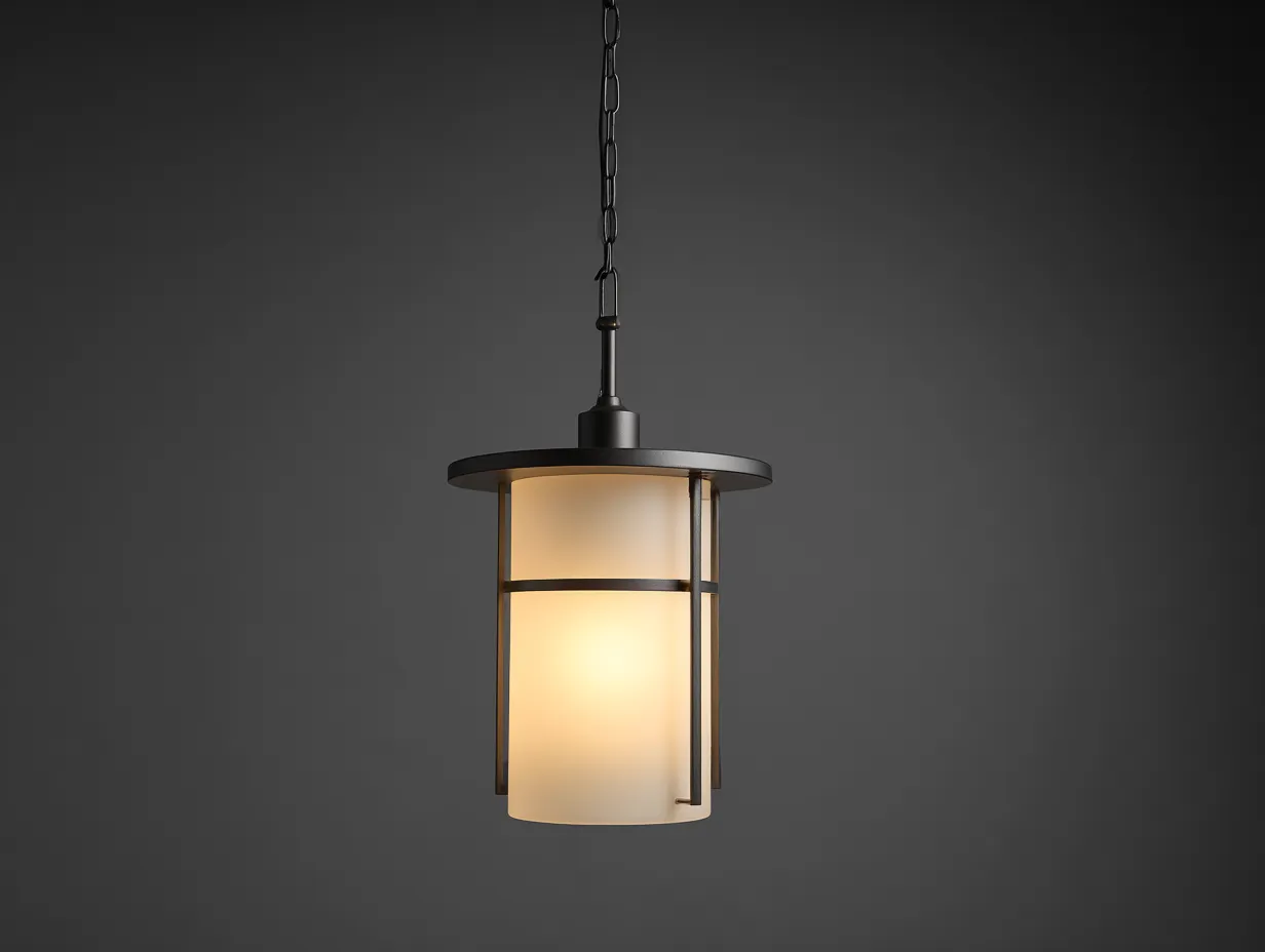 Hängelampe rechteckig Glas 82x24x22 cm - Alabasterweiß und Messing - Outdoor Pendelleuchte mit Stabaufhängung-Hadorfahaus