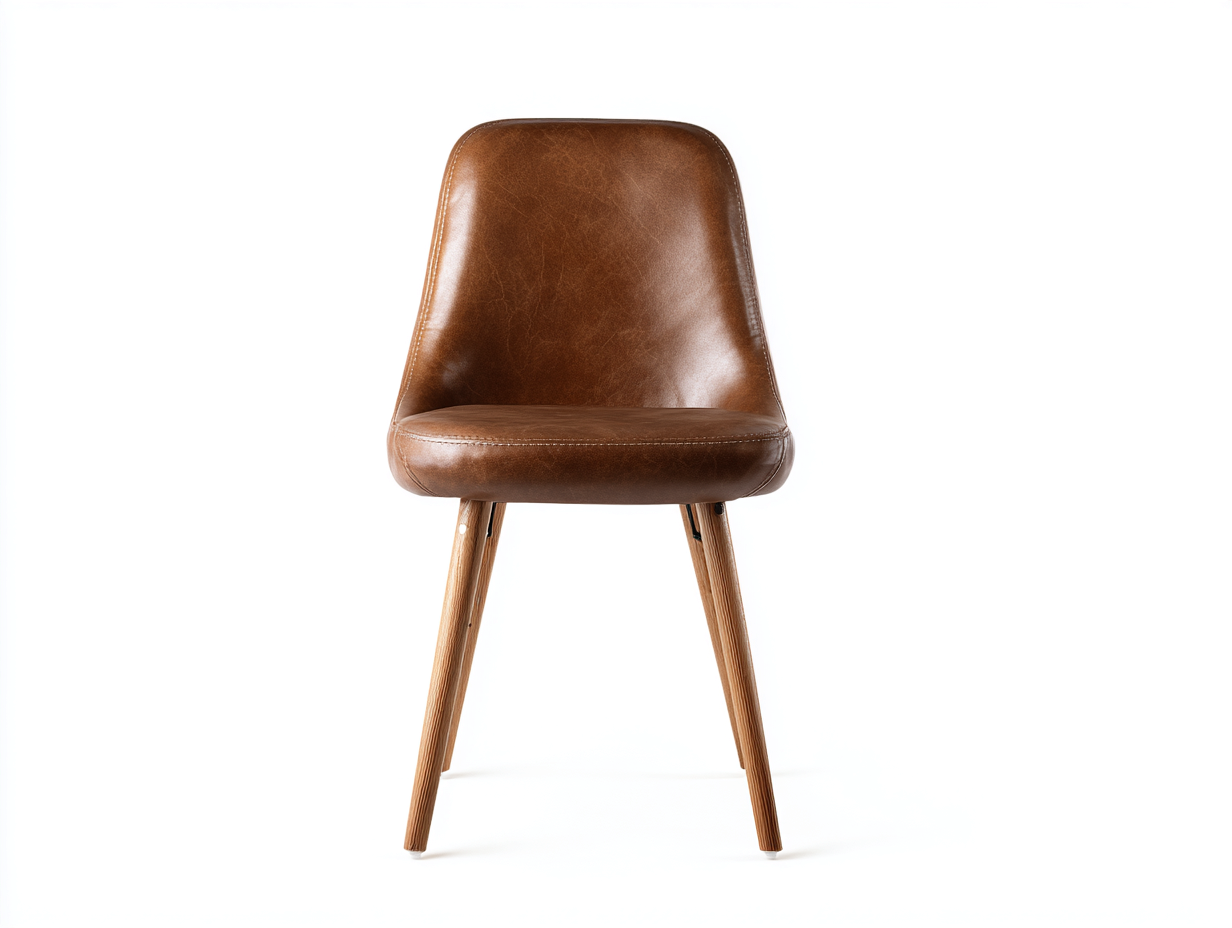 Esszimmerstühle Kunstleder Holz 48x56x84 cm - Braun - gepolstertes Design-Zadoriacasa