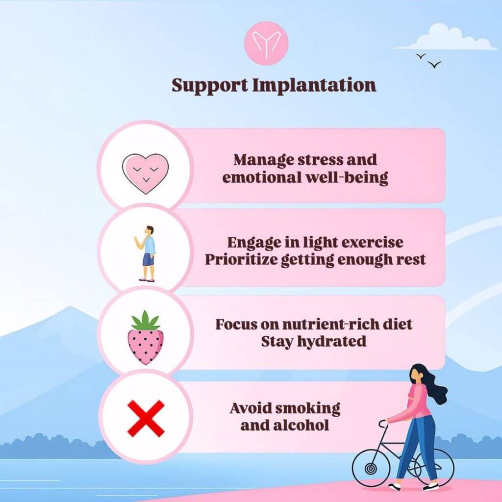 How to ease implantation cramps