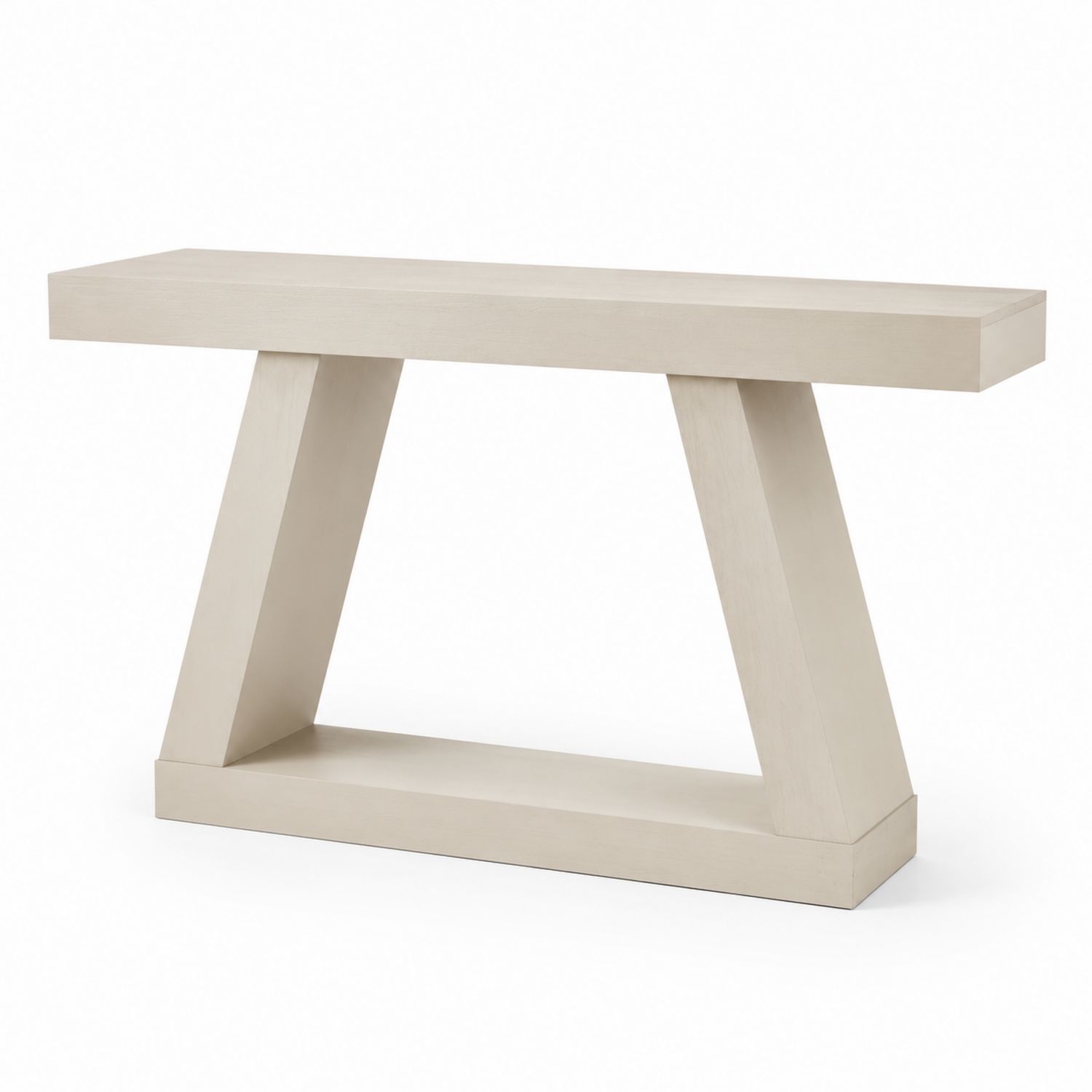 Konsolentisch rechteckig Massivholz Beige