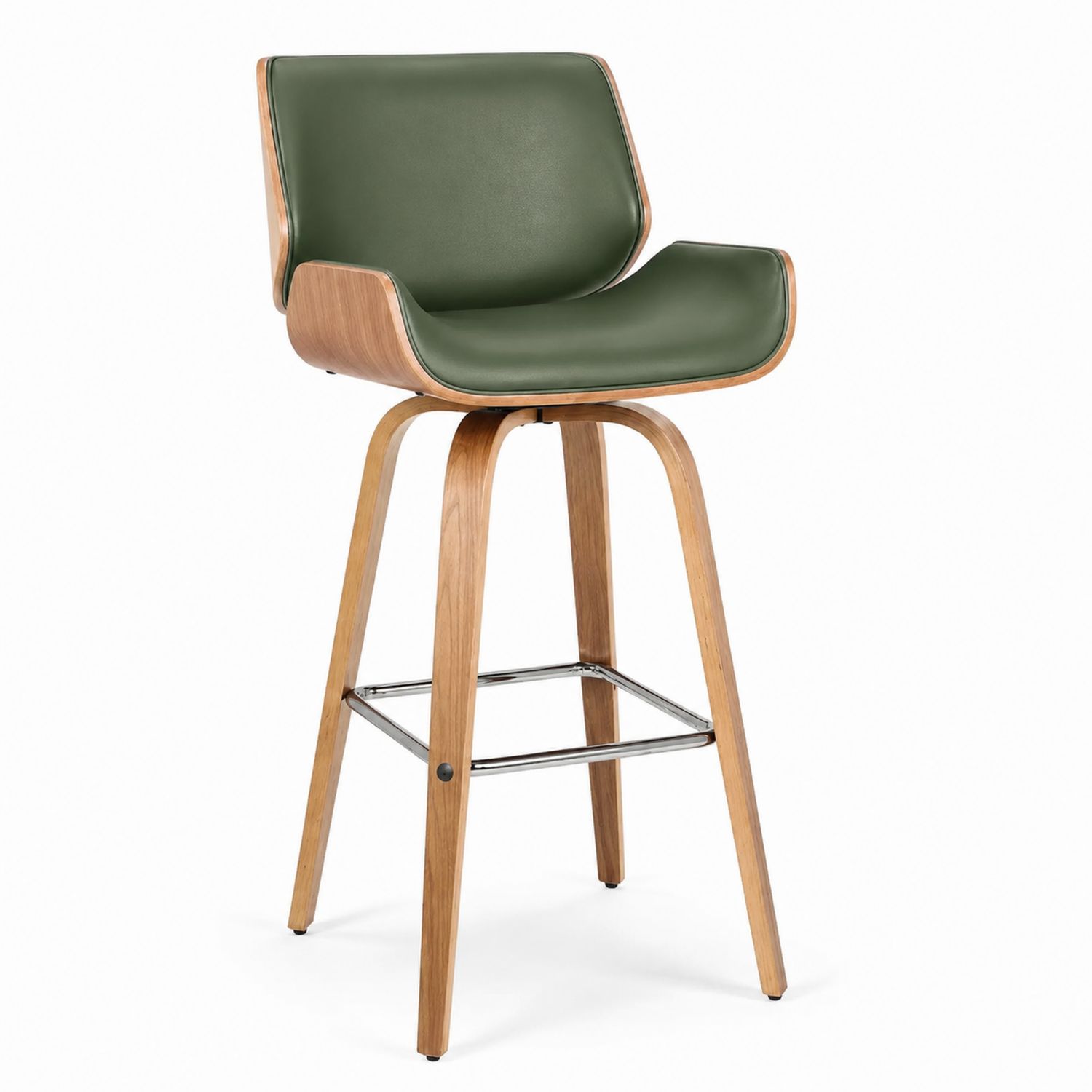 Barhocker Holz Grün Polyurethan 110 cm