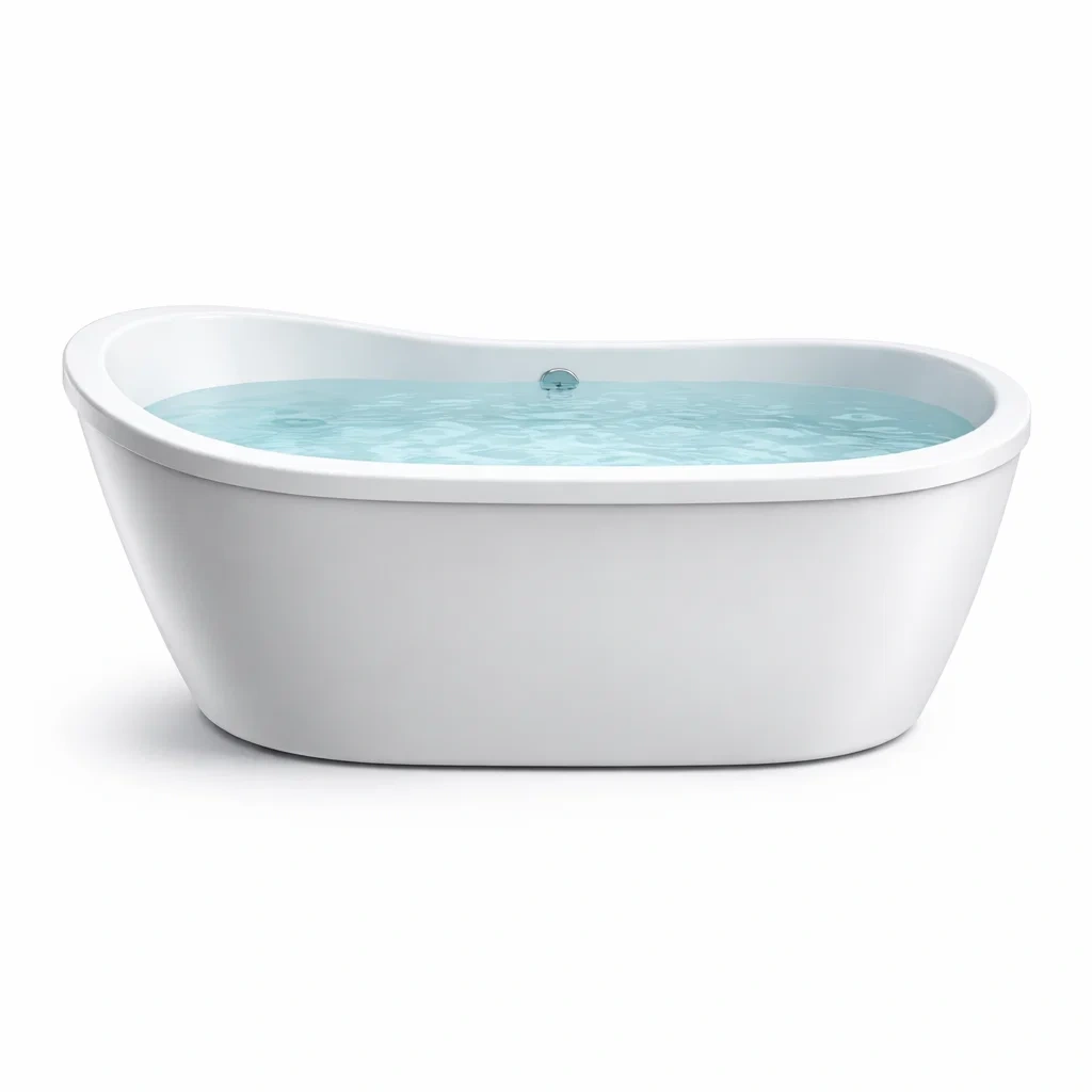 Freistehende Badewanne Acryl Weiß 170 cm-LIVARIVA