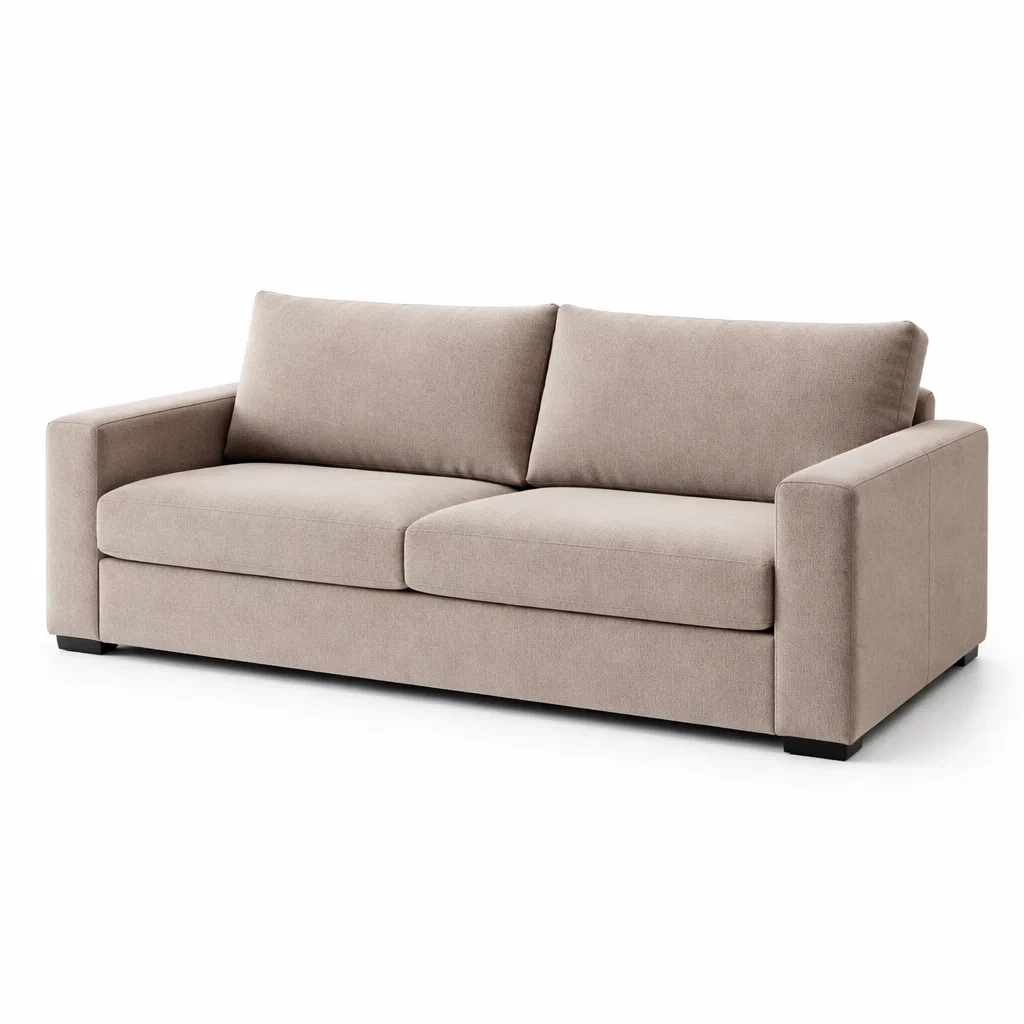 3-Sitzer Sofa Polyester Beige 210cm-LIVARIVA