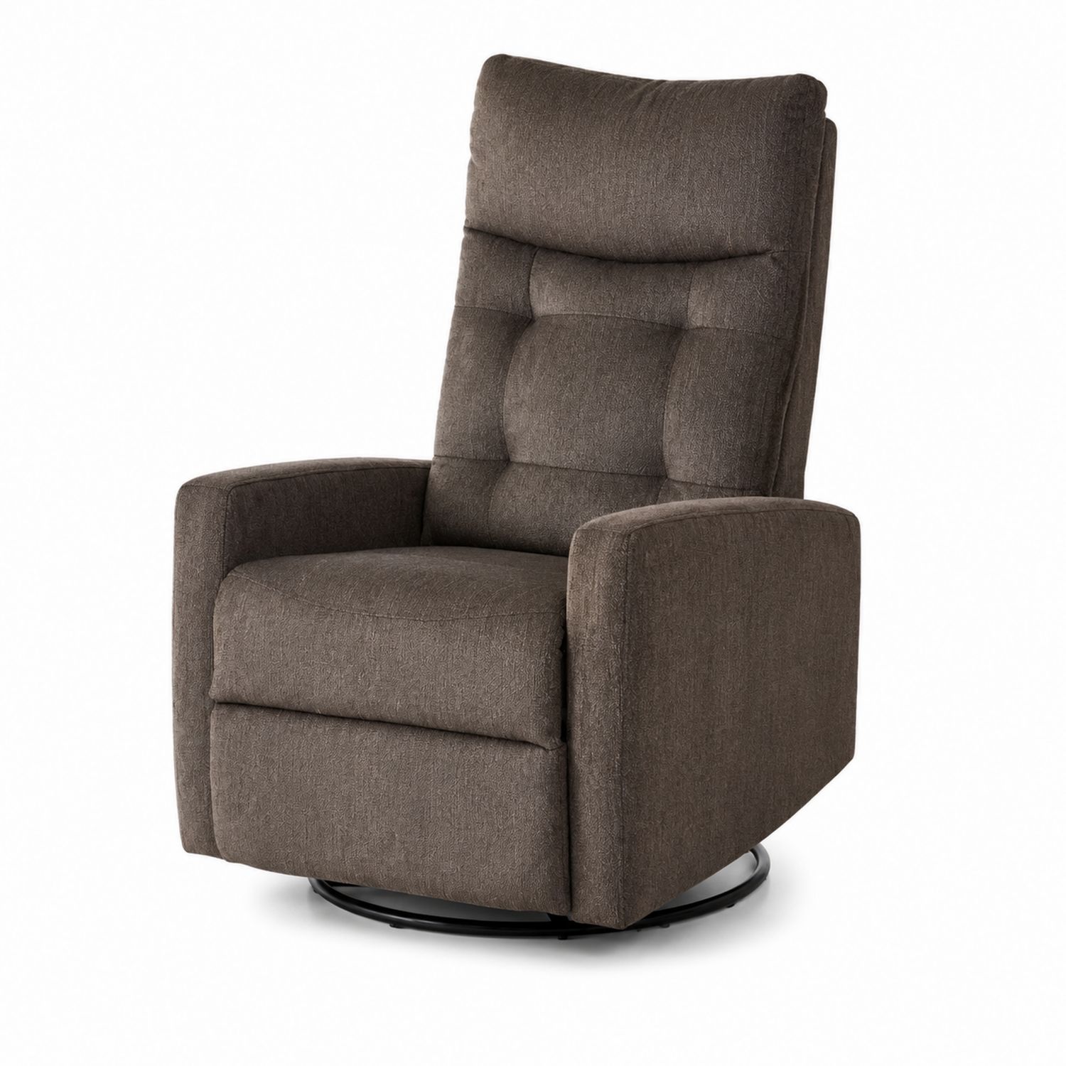 Fotel wypoczynkowy 102x85x100 cm brązowy poliester