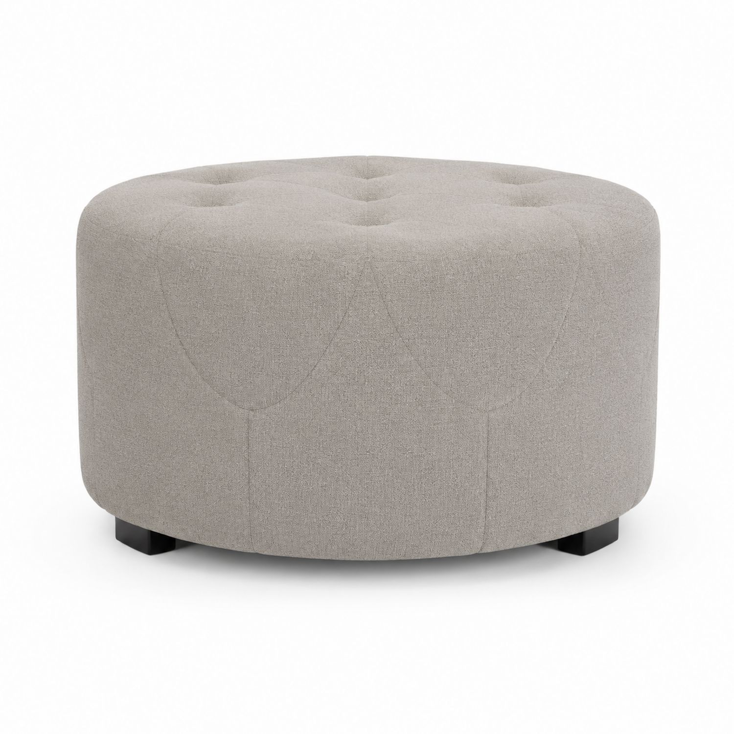 Okrągły podnóżek z tkaniny 60 cm