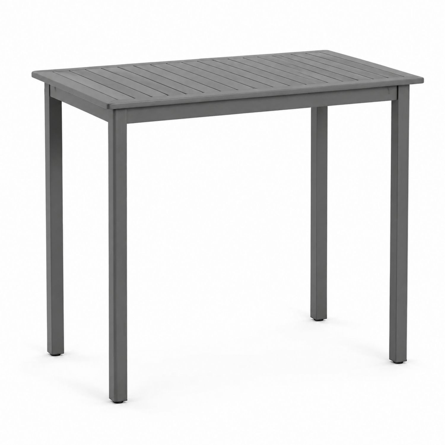 Stół ogrodowy prostokątny 100x60 cm metalowy antracytowy