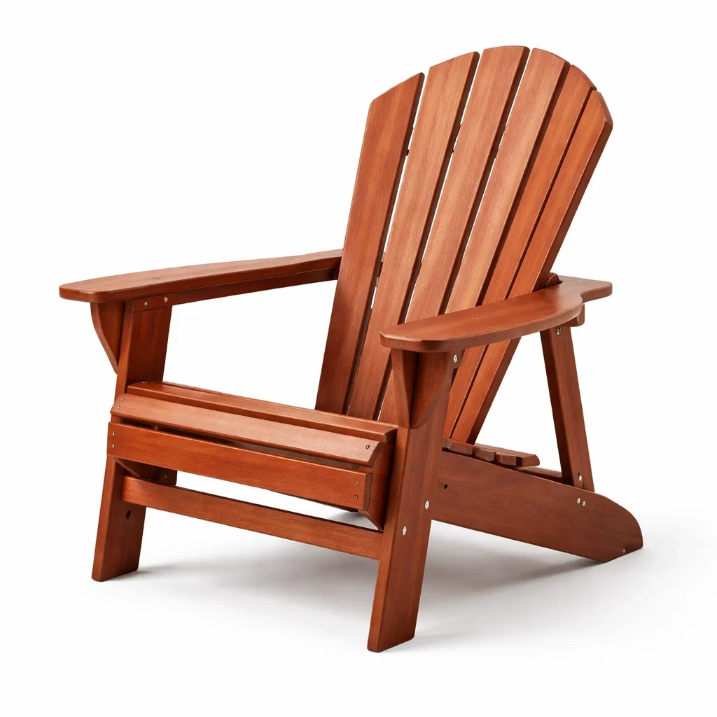 Chaise Adirondack en bois d'eucalyptus pour extérieur-furnoveta