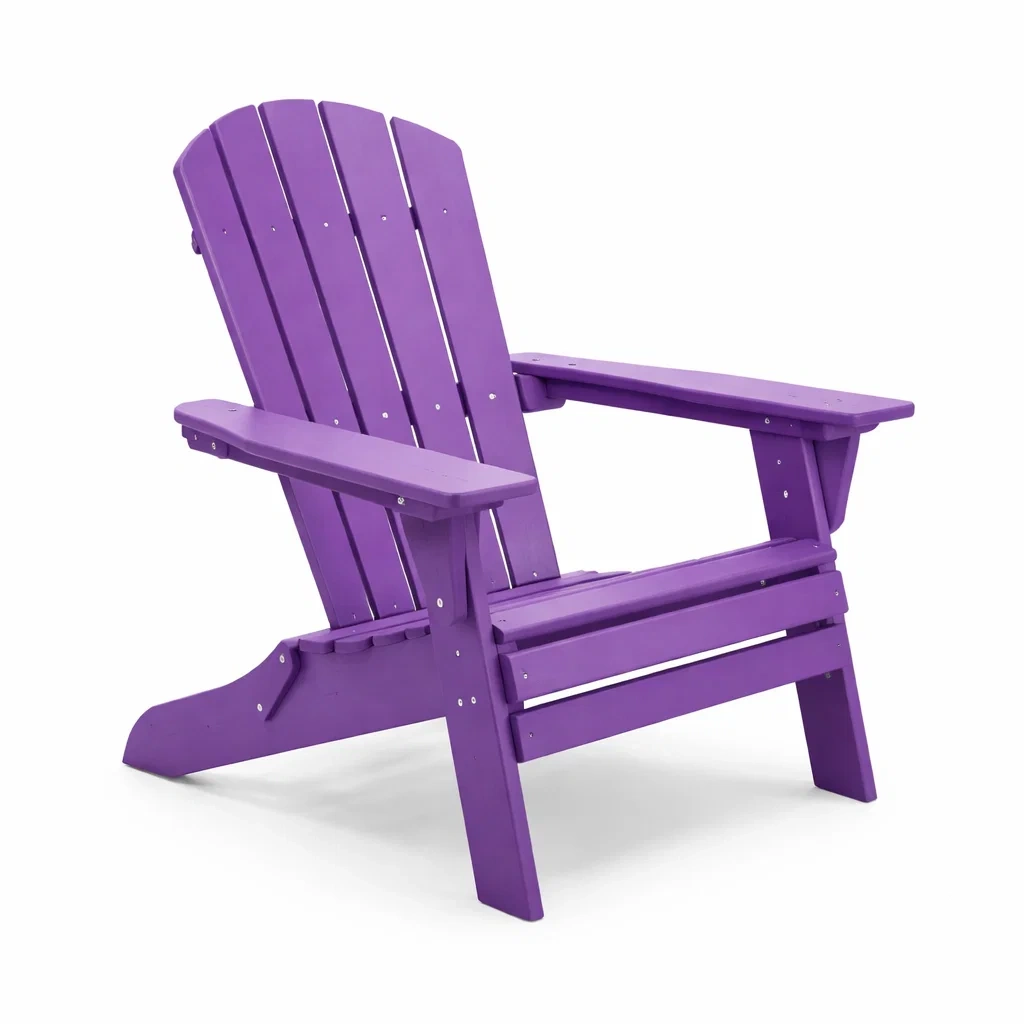 Chaise Adirondack en Bois Plastique Violet-furnoveta