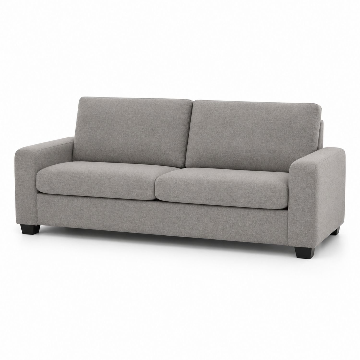 Sofa trzyosobowa prostokątna 200x90x85 cm tkanina szara-Casavivarte