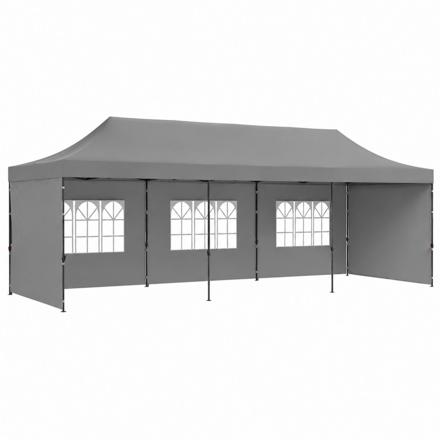 Namiot ogrodowy 600x300 cm poliester stal szary-Casavivarte