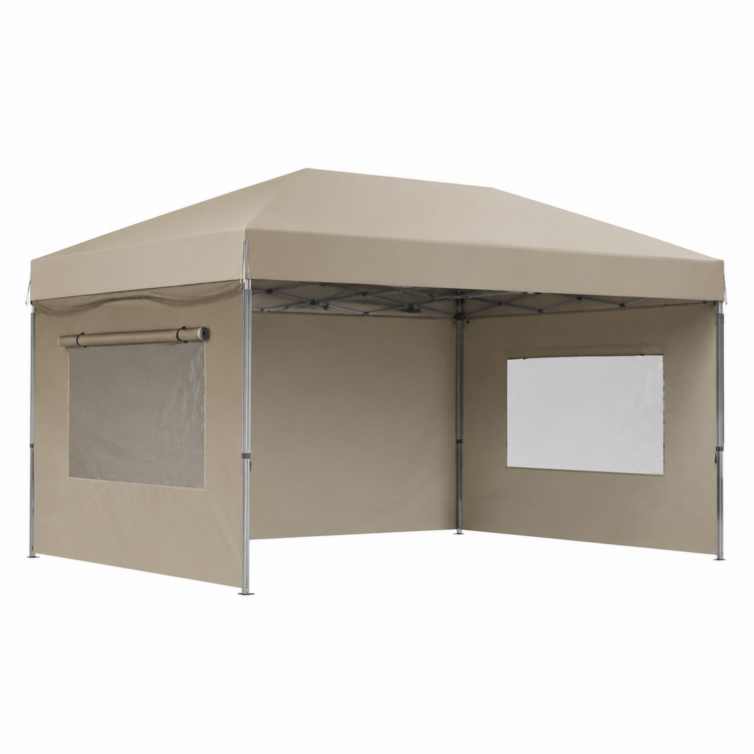 Pawilon ogrodowy 3x3 m poliester stal beżowy-Casavivarte