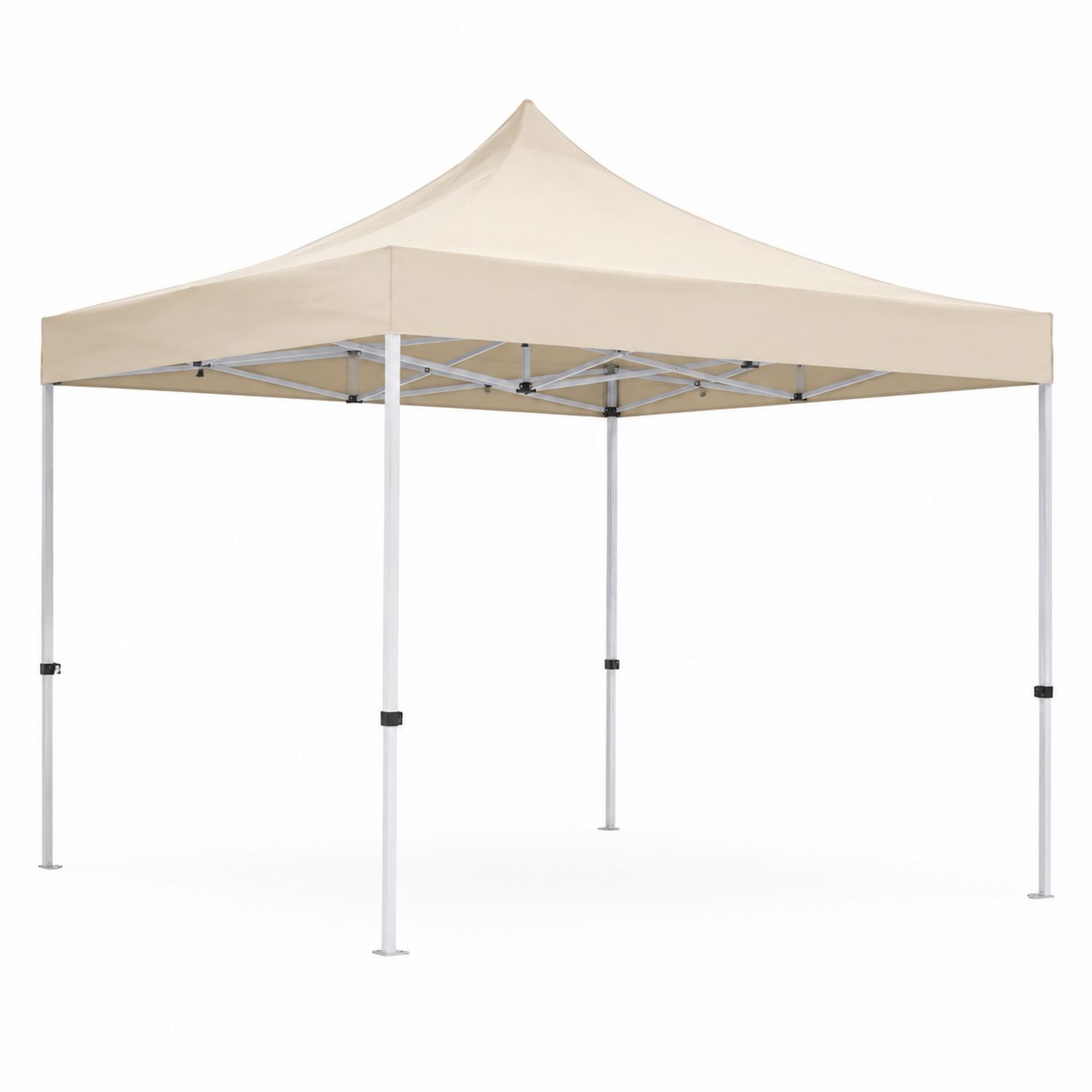 Pawilon Ogrodowy Kwadratowy 3x3 m Aluminium Poliester Beżowy-Casavivarte