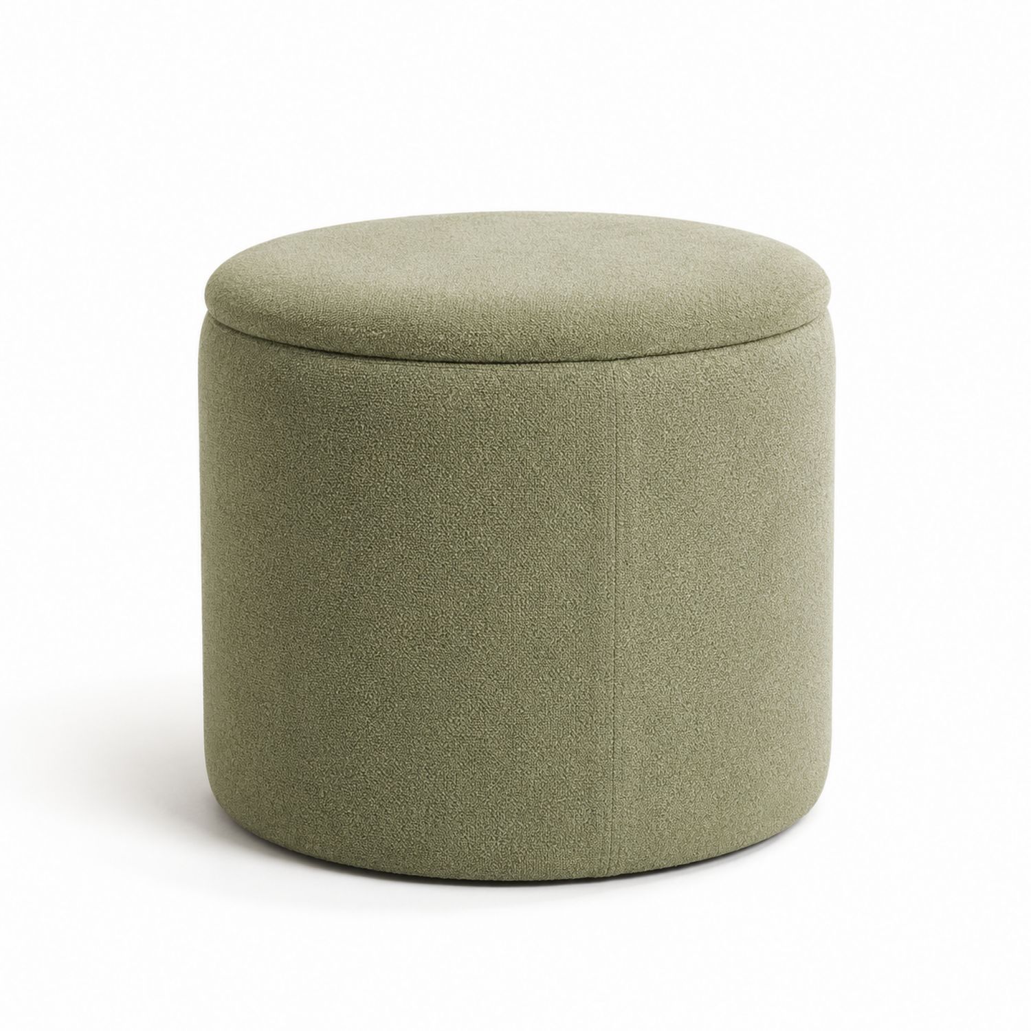 Pufa okrągła z tkaniny poliestrowej, Zielona 40 cm-Casavivarte