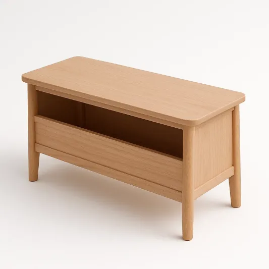 Holzbank mit Stauraum, 80x30x40 cm-kormelvia