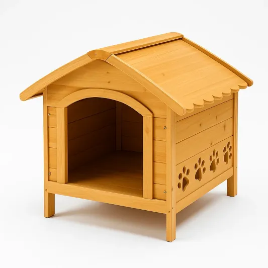 Hundehütte aus Kiefernholz Natur 85x68x72 cm-livzexa