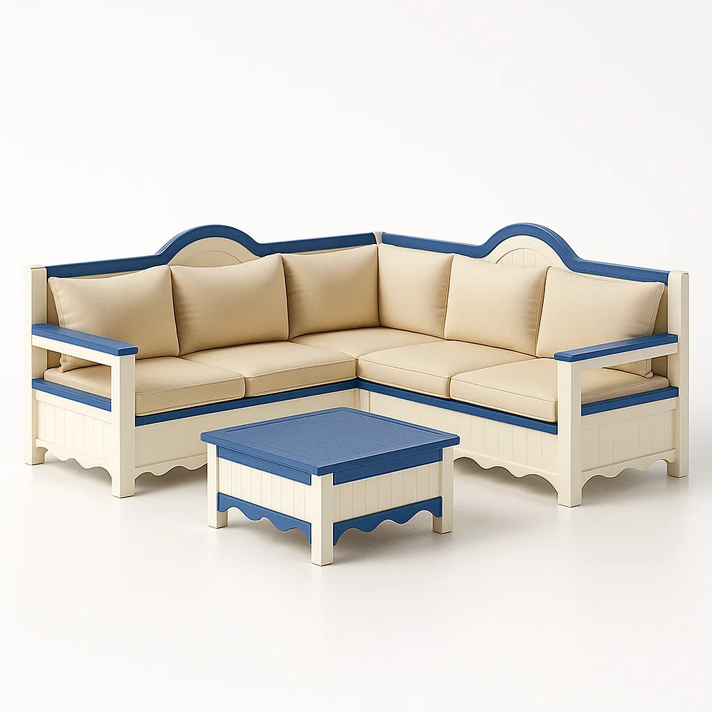Ecksofa-Set mit Couchtisch Textil-livzexa