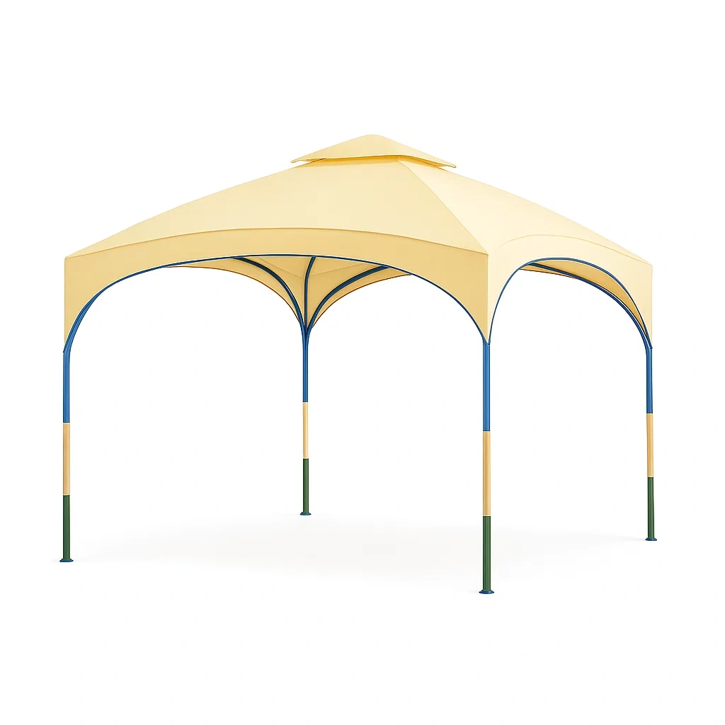 Pavillon Zelt Gelb Stahl Polyester-livzexa