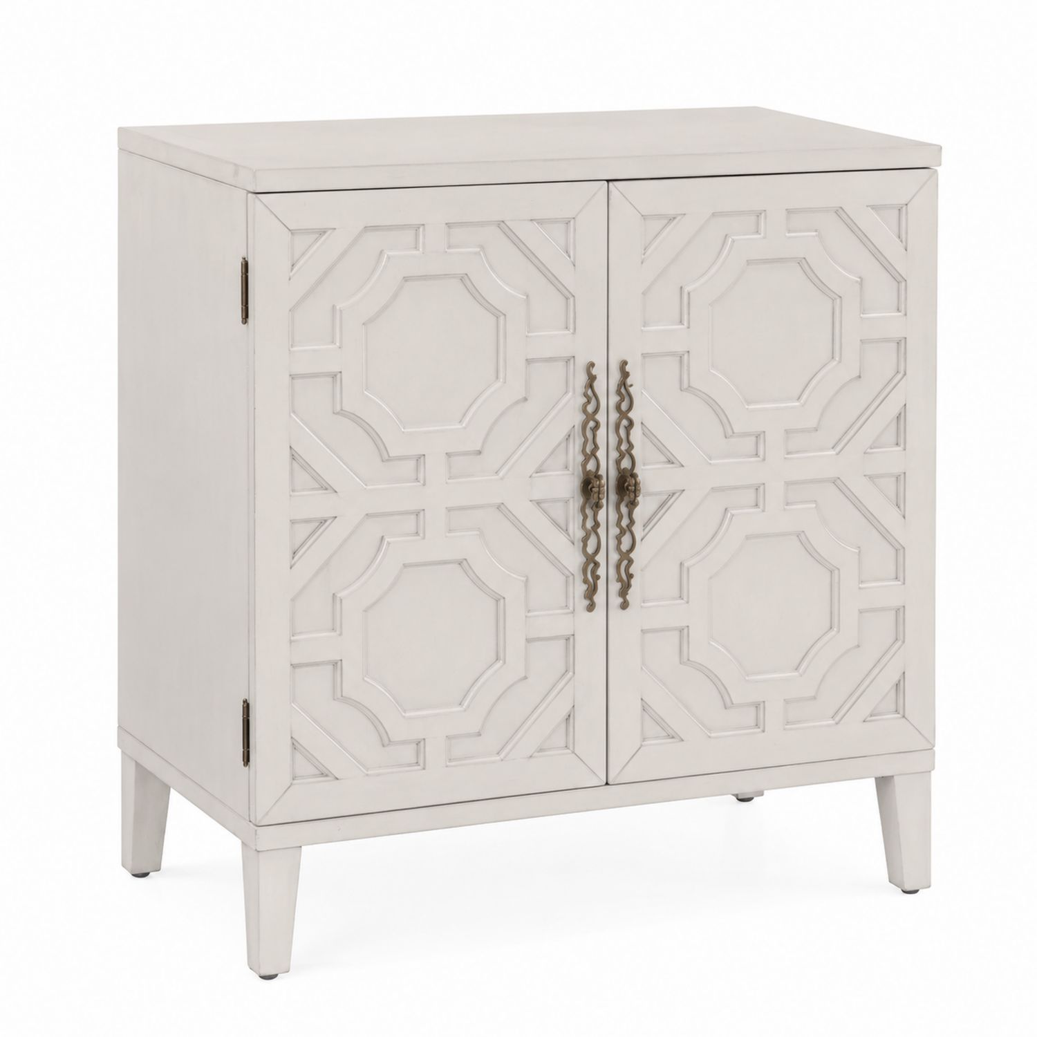 Weißer Holzschrank mit MDF, 60x40x75 cm