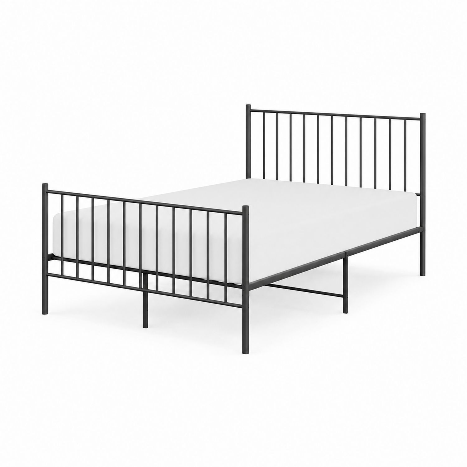 Łóżko metalowe czarne 200x140 cm