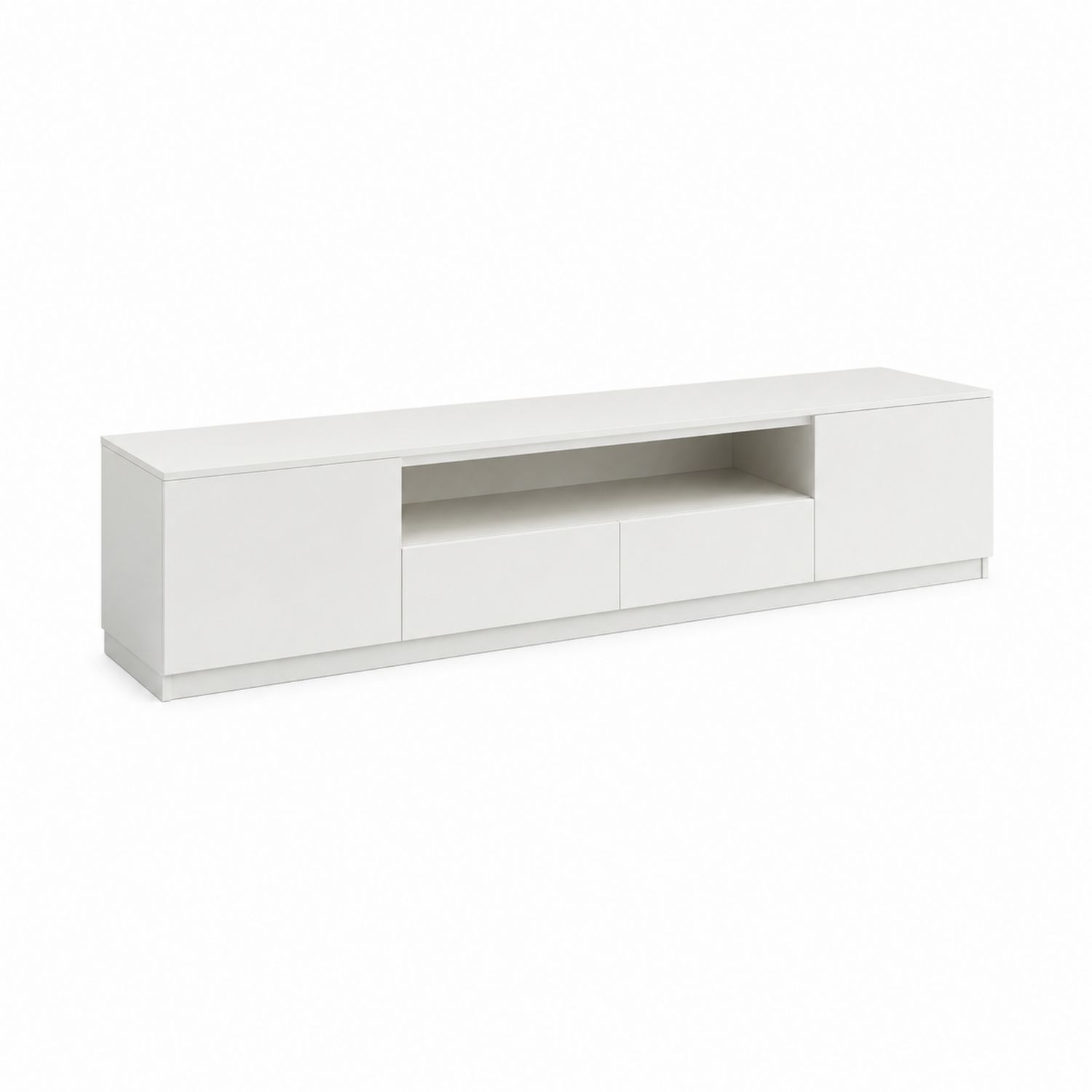Szafka RTV prostokątna MDF Biała 180x40x45 cm