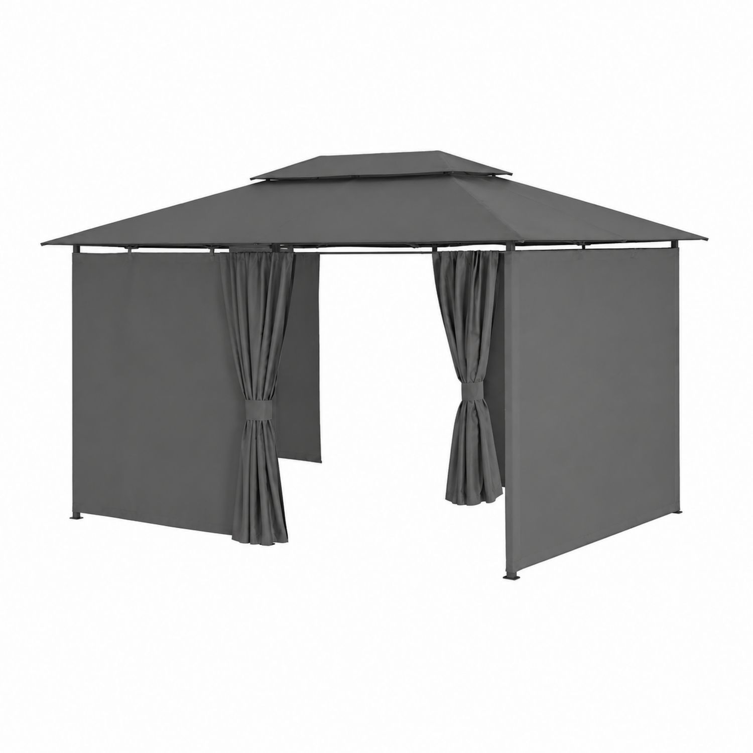 Altana ogrodowa metalowa 3x4 m Szary