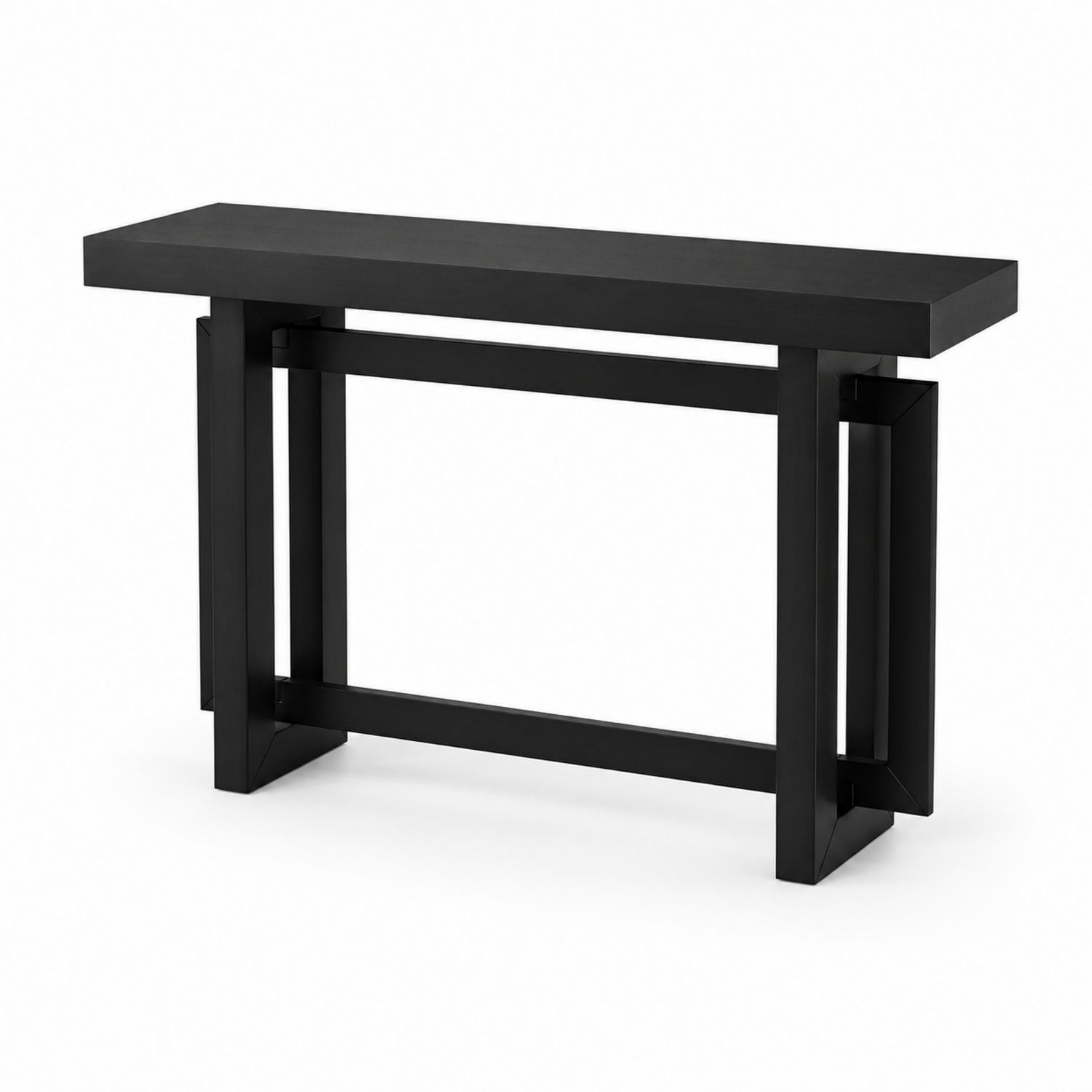 Stół konsolowy metalowy czarny