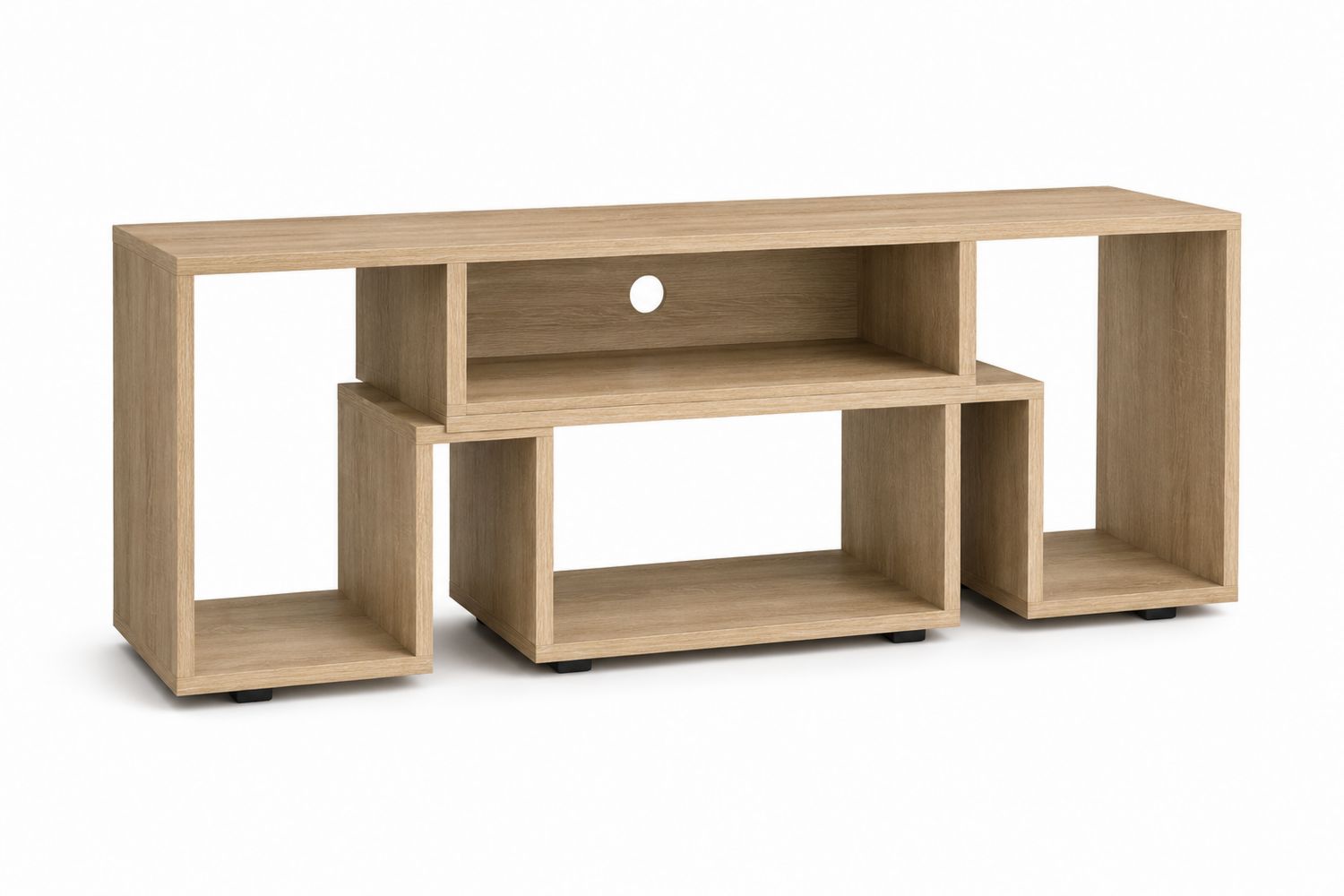 Szafka RTV drewniana dąb 135x40x55 cm